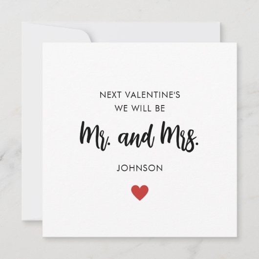 Carte Fiance et Fiancée Valentine's Day Card (Devant)