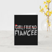 Carte Fiancée Pyjamas de Noël Couples engagés M (Fleur jaune)