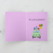 Carte Fiat 500 rétro allemande Anniversaire (Intérieur)