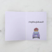 Carte Fiat 500 rétro allemande Anniversaire (Intérieur)