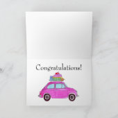 Carte Fiat 500 rose Retro (Intérieur)