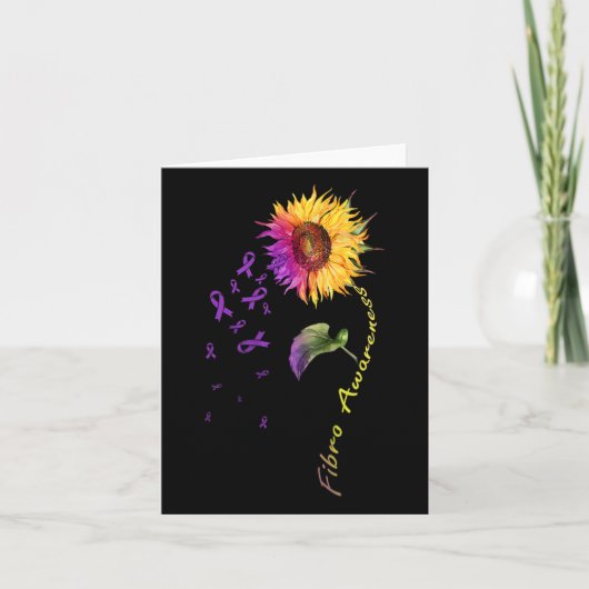 Carte Fibro de tournesol de sensibilisation (Devant)