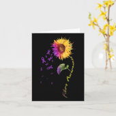 Carte Fibro de tournesol de sensibilisation (Fleur jaune)
