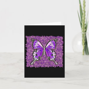 Carte Fibro Lupus Vitré Papillon d'art Spoonie