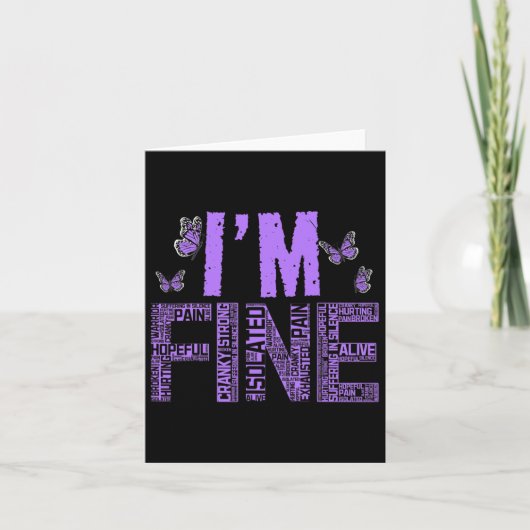 Carte Fibromyalgie fine guerrier Fibro Sensibilisation V (Devant)