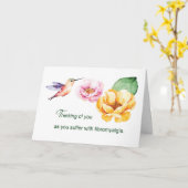 Carte Fibromyalgie Penser à vous Fleurs (Fleur jaune)