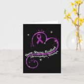 Carte Fibromyalgie résistante forte Pu de sensibilisatio (Fleur jaune)