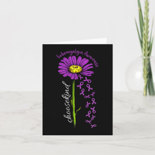 Carte Fibromyalgie Sensibilisation Fleur de marguerite F