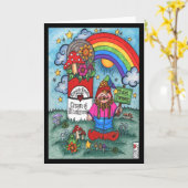 Carte Fiche champignons pour l'éternité (Fleur jaune)