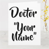 Carte Fiche de doctorat (Fleur jaune)