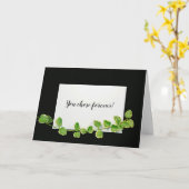 Carte Fiche de félicitations mariage (Fleur jaune)