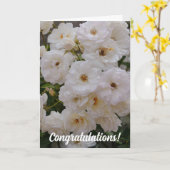 Carte Fiche de félicitations Mariage pour un groupe de R (Fleur jaune)