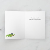 Carte Fiche de Fête des pères de jeu d'animal amusant Al (Intérieur)