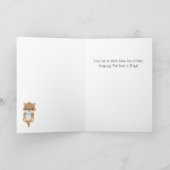 Carte Fiche de Fête des pères de jeu de chatons (Intérieur)