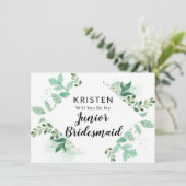 Carte Fiche de proposition de Bridesmaid Botanic Jr. Fol (Debout devant)