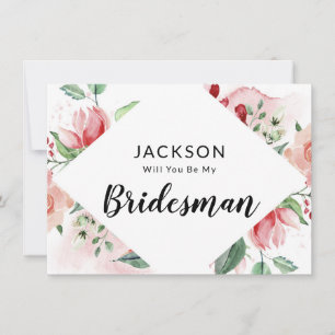 Carte Fiche de proposition de l'animateur Floral Peach W