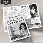 Carte Fiche de proposition d'une bonne servante d'honneu