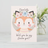 Carte Fiche de proposition Flower Girl Fox (Debout devant)