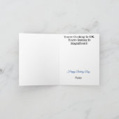 Carte Fiche de voeux du boulanger ou du chef (Intérieur)