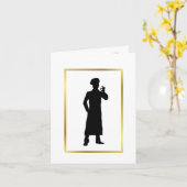 Carte Fiche de voeux du boulanger ou du chef (Fleur jaune)