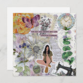 Carte Fiche de voeux Plat de Kindness (Devant / Derrière)