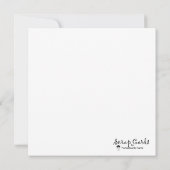 Carte Fiche de voeux Plat de Kindness (Dos)