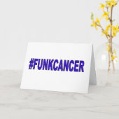 Carte Fiche de voeux pour le soutien de Funk Cancer (Fleur jaune)