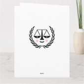 Carte Fiche d'études de droit (Dos)