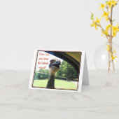 Carte Fiche d'information amusante Emu (Fleur jaune)