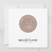 Carte Fiche d'instructions pour le soin des bougies (Dos)