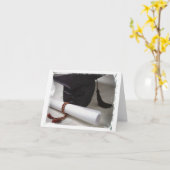 Carte Fiche note de diplôme (Fleur jaune)