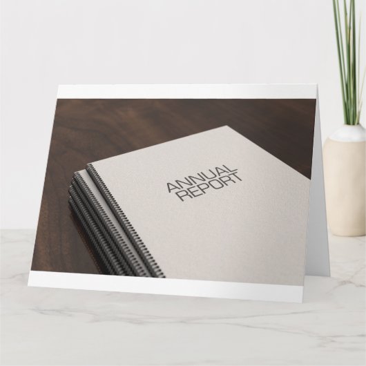 Carte Fichier de livret du rapport annuel consolidé (Devant)