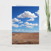 Carte Field and Sky Anniversaire Écriture Jours de l'hom (Dos)