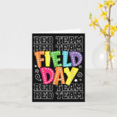 Carte Field Day Red Team Couleur War Camp Équipe Jeu Com (Fleur jaune)