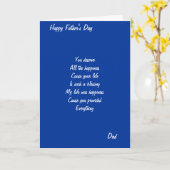 Carte Fier de t'appeler papa (Fleur jaune)