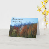 Carte FIER DE VOUS APPELER PAPA card (Fleur jaune)