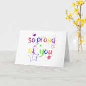 Carte Fier de vous, félicitations (Fleur jaune)