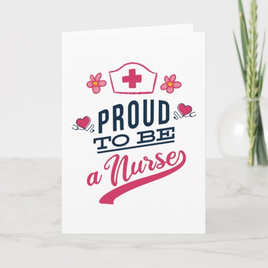 Carte Fier d'être une infirmière (Devant)
