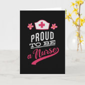 Carte Fier d'être une infirmière (Fleur jaune)