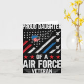 Carte Fier Fille D'Un Vétérinaire De La Force Aérienne (Fleur jaune)