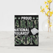 Carte Fier Fils de la Garde Nationale de l'Armée Famille (Fleur jaune)