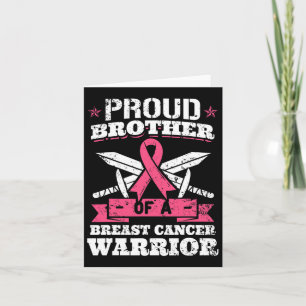 Carte Fier Frère Du Cancer Du Sein Guerrier Pink