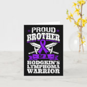 Carte Fier Frère D'Un Guerrier Du Lymphome De Hodgkins H (Fleur jaune)