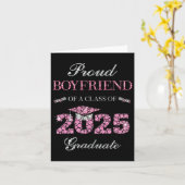 Carte Fier Garçon D'Un Cl De 2025 Diplômé 1 (Fleur jaune)