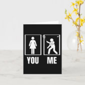 Carte Fier Joueuse de badminton Femmes Shuttle Funny Bad (Fleur jaune)