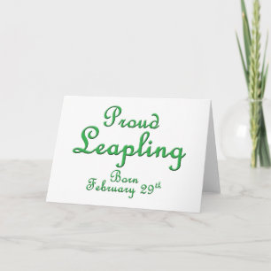Carte Fier Leaplement Année Anniversaire