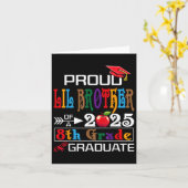 Carte Fier Lil Frère D'Un Cl De 2025 8E Gradua (Fleur jaune)