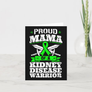 Carte Fier Mama D'Un Guerrier De Maladie Du Rein Ckd
