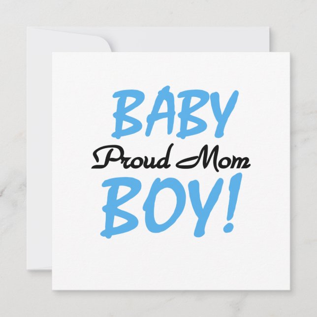 Carte Fier Maman Bébé Garçon Cadeaux (Devant)