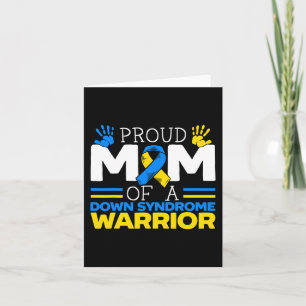 Carte Fier Maman D'Un Guerrier Du Syndrome De Down Chrom